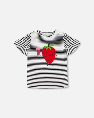 DPD24 Stripe Strawberry Top
