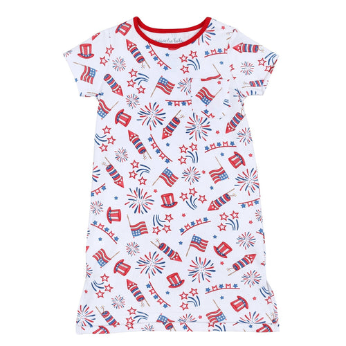 Red, White, and Blue! Girls Nightdress