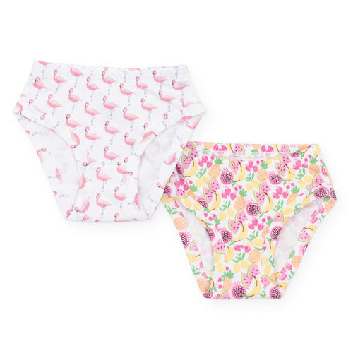 Lauren Underwear Set in Fabulous Flamingos and Tropical Fruits