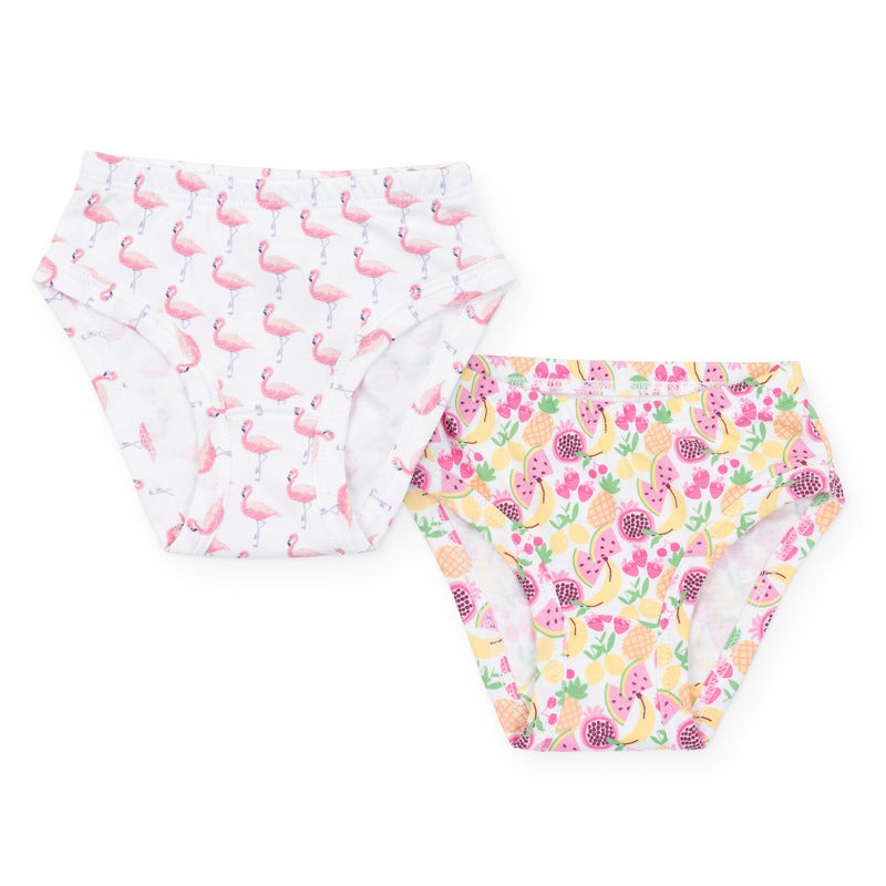 Lauren Underwear Set in Fabulous Flamingos and Tropical Fruits