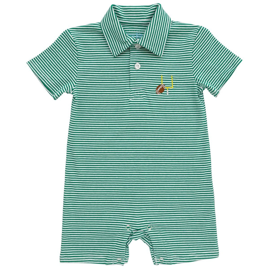 IB25 Green Game Day Romper