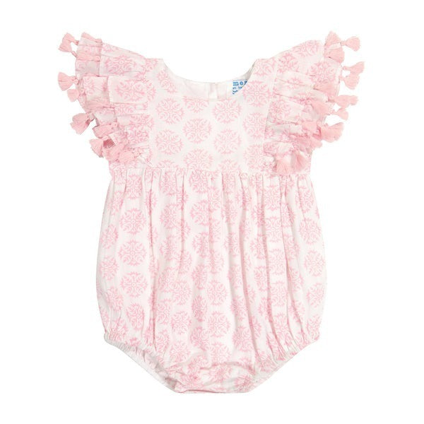 Anna Romper in Pink Star