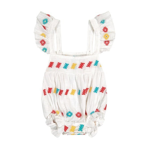 Chloe Baby Romper with Embroidery