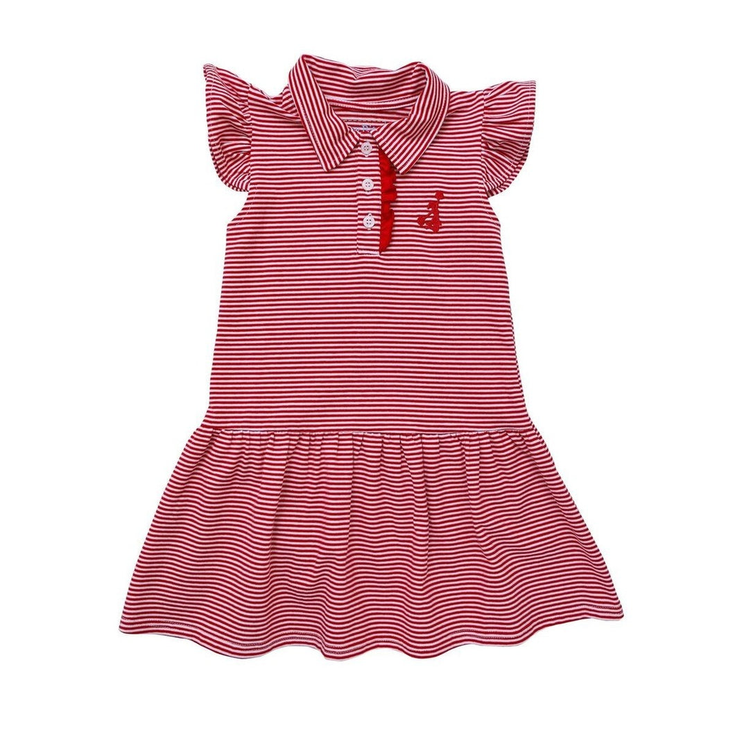 Red Game Day Polo Dress