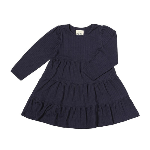 V24 Navy LS Iona Dress