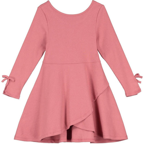 V24 LS Shiloh Dress in Pink Carnation