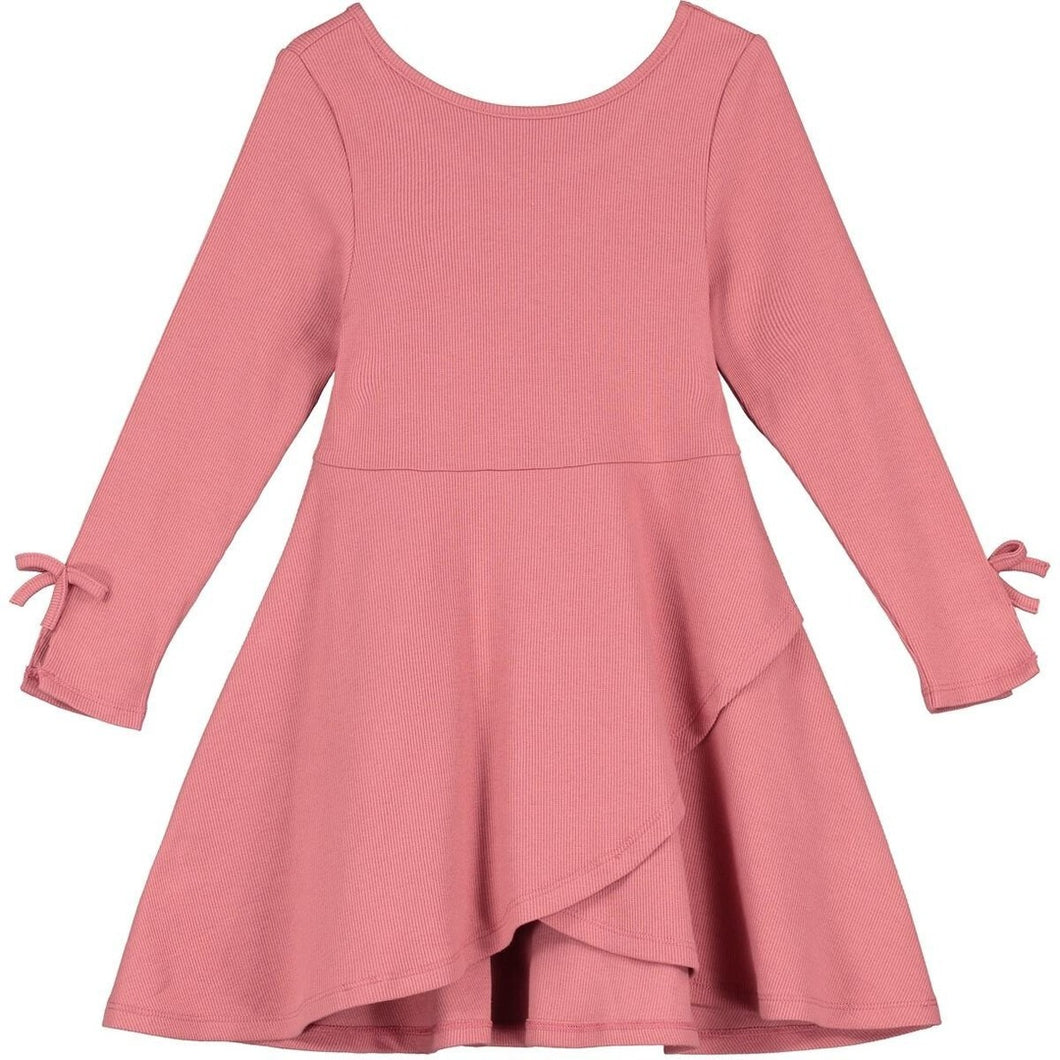 V24 LS Shiloh Dress in Pink Carnation