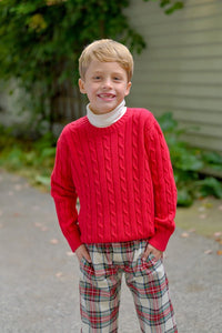 TBBc25 Crawford Crewneck in Richmond Red