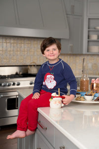TBBc25 Cassidy Crewneck Santa in Nantucket Navy