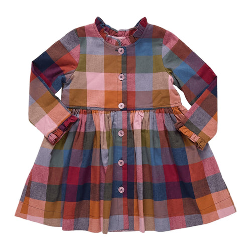 PC25 Harvest Check Autumn Dress
