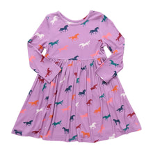 PC25 Multi Horses Bamboo Steph Dress
