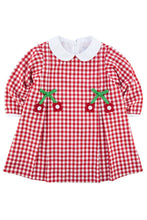 FE25 Check Dress with Flowers