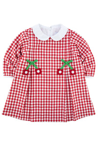 FE25 Check Dress with Flowers