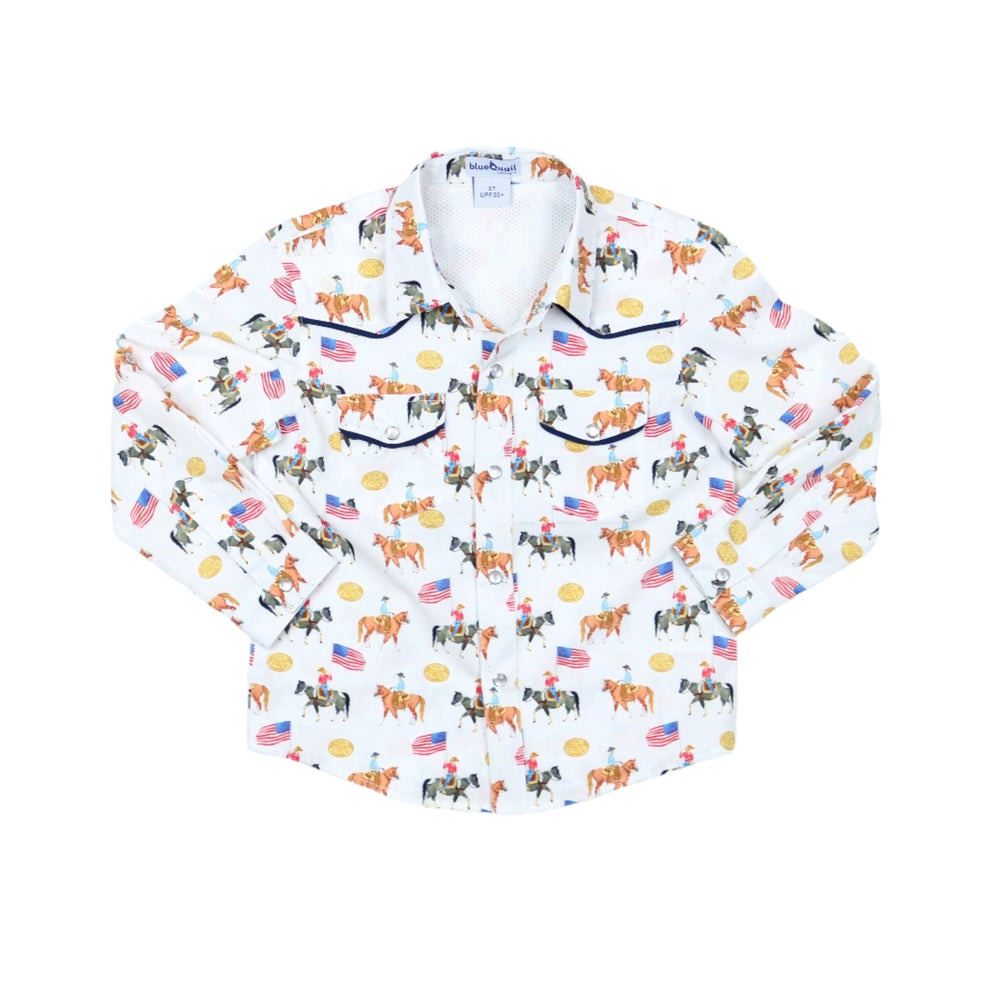BQ25 Grand Entry Pearl Snap Shirt