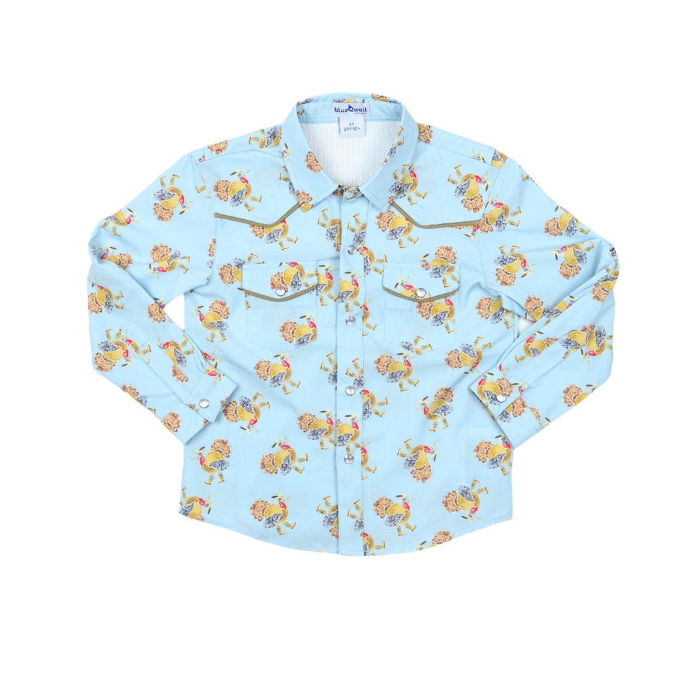 BQ25 Turkeys Pearl Snap Shirt