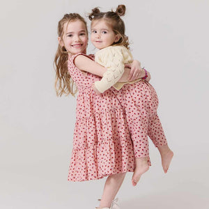 PC25 Pink Tiny Roses Peachy Dress