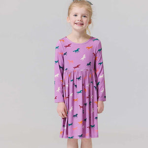 PC25 Multi Horses Bamboo Steph Dress