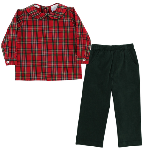 BB25 Tartan Plaid Pant Set