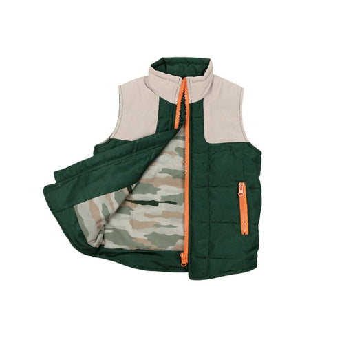 BQ25 Green & Khaki Vest