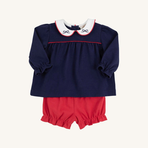 TBBC25 Bon Air Bloomer Set in Nantucket Navy