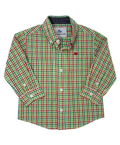 SB25 Red & Jolly Green Dress Shirt