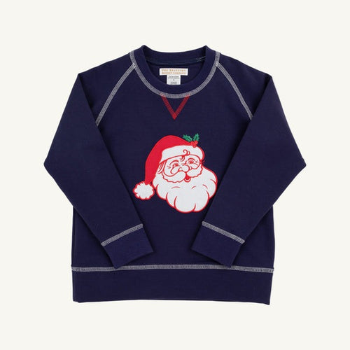 TBBc25 Cassidy Crewneck Santa in Nantucket Navy