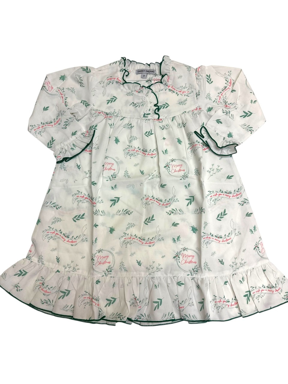 SD25 Merry Christmas Print Gown