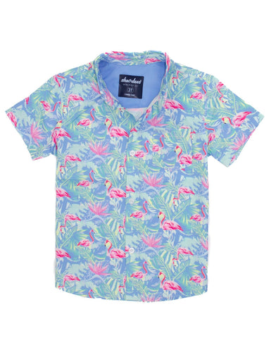 Shordees Floral Flamingo Shirt