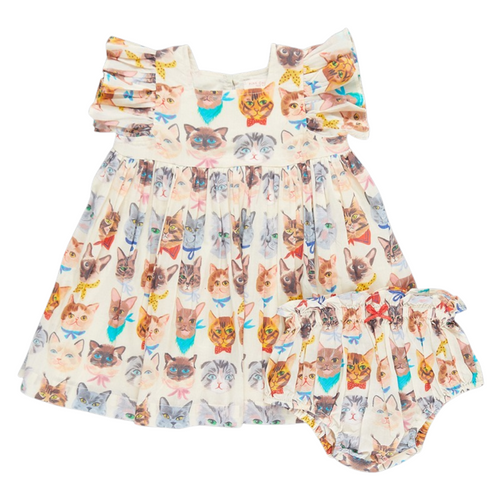 Baby Elise Dress Set in Cool Cats