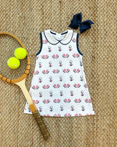 TBBC25 Maudes Peter Pan Collar Dress in Little Sport