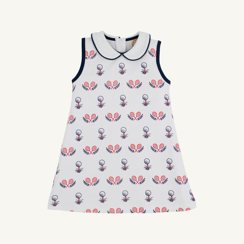 TBBC25 Maudes Peter Pan Collar Dress in Little Sport