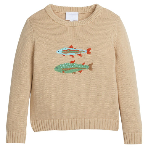 LE24 Intarsia Sweater in Fish