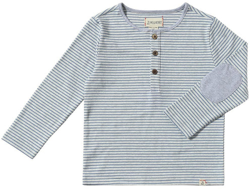 MH24 Royal and White Stripe Henley