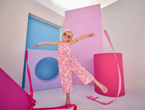 BSB25 Jennifer Jumpsuit in Pink ZigZag