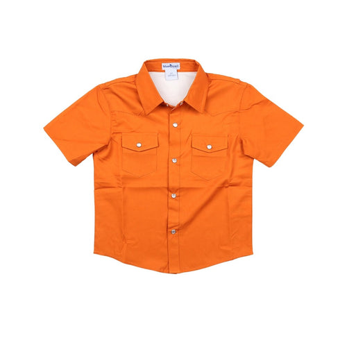 BQ24 Burnt Orange Pearl Snap Shirt