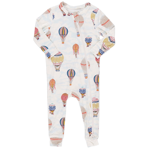 Baby Bamboo Romper - Hot Air Balloons