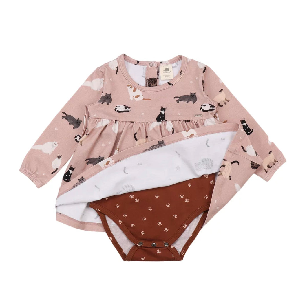 WD Various Cats Onesie Dress