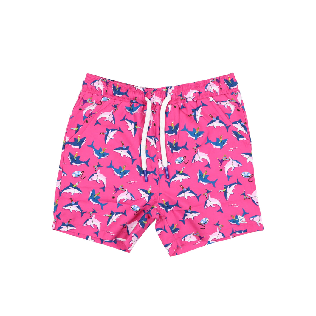 BQ25 Great White Rodeo Swim Trunks