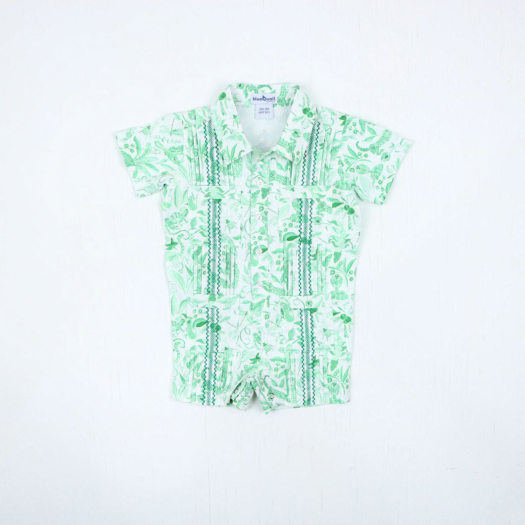 BQ25 Jade Jungle Guayabera Romper