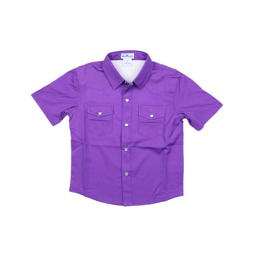 BQ24 Purple Pearl Snap Shirt