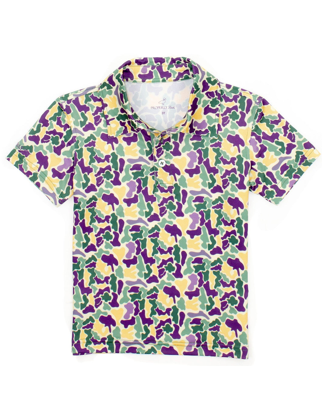 PT25 Mardi Gras Camo Polo