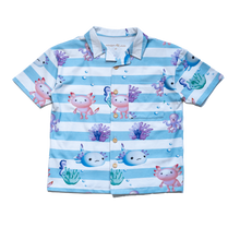 A&A25 Sea Creatures Cory Button Shirt