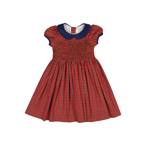 AP24 Angelica Red Tartan Dress