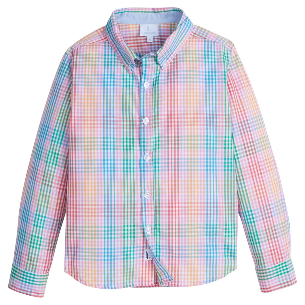 LE25 Button Down Shirt in Preppy Plaid