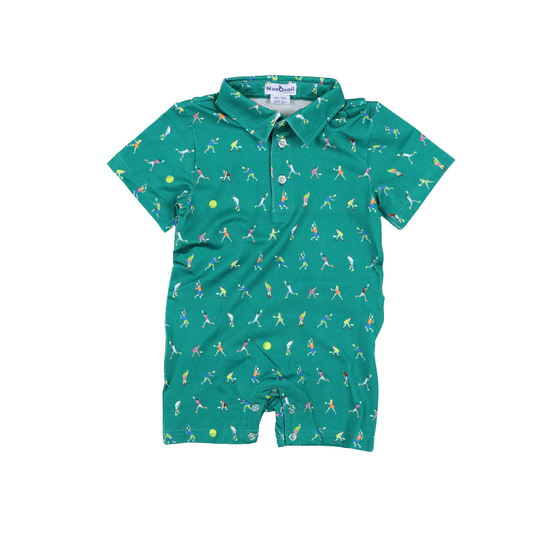 BQ25 Tennis Court Polo Romper