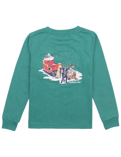 PT25 Sleigh Dogs on Teal