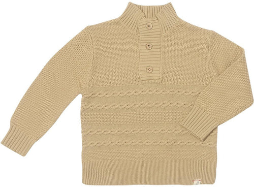 MH24 Beige Cable Knit Sweater