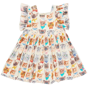 Elise Dress in Cool Cats