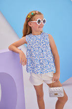 BSB25 Sleeveless Anita Top in Matisse Blooms