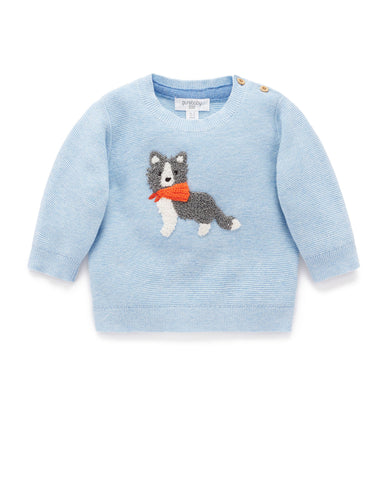 PB25 Blue On The Farm Sweater